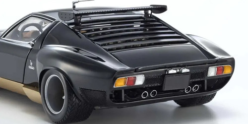 KYOSHO 1/18 LAMBORGHINI MIURA SVR (BLACK) DIECAST MODEL CAR - Picture 6 of 10