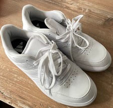 Coole Sneaker " adidas " Courtblock Weiß Größe: 42 2/3 fast neu