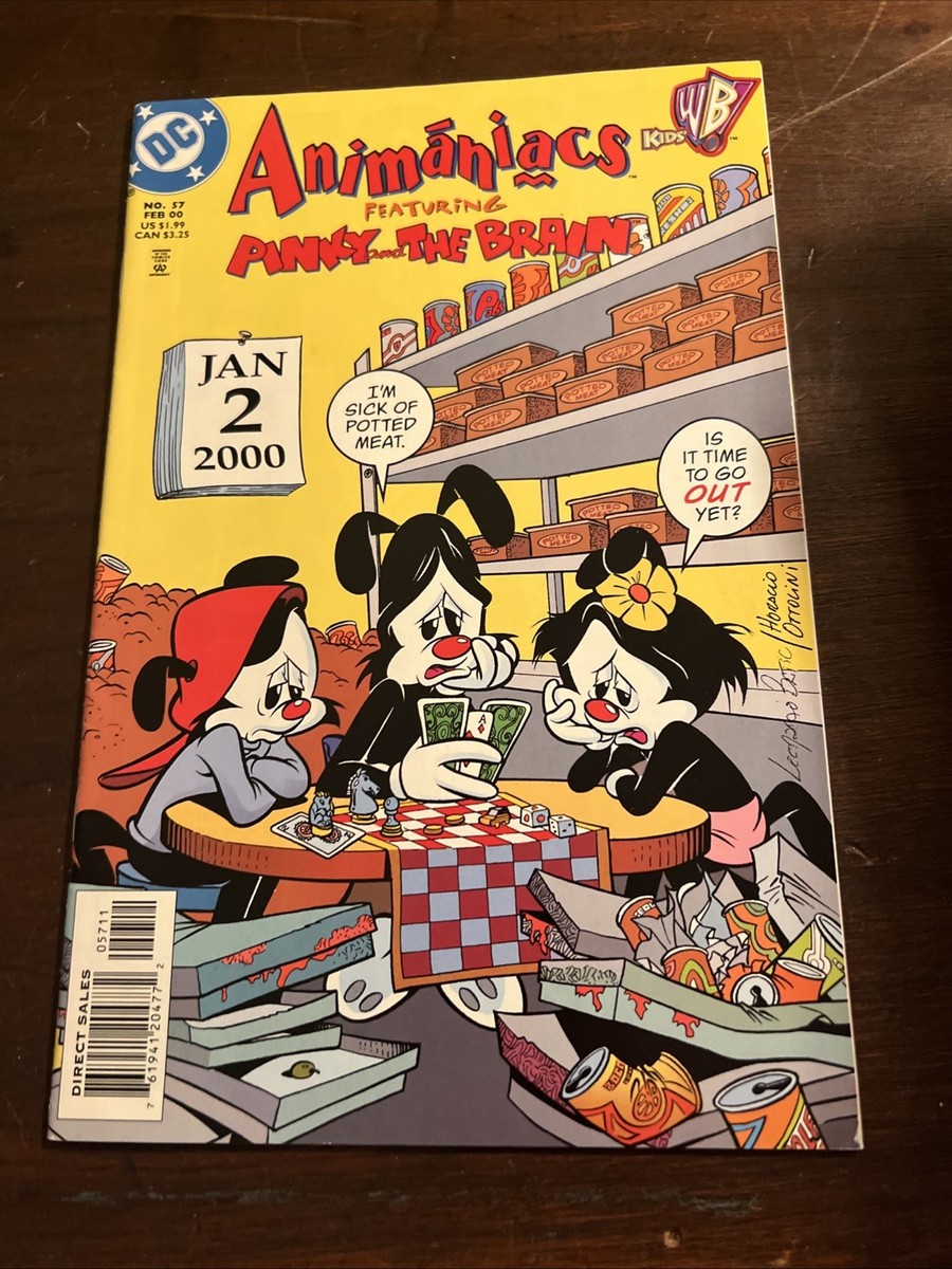 Animaniacs #57 DC Comics 1998 Low Print WB Cartoon Pinky & the