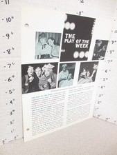 NTA TV show 1960s promo PLAY OF TH WEEK Helen Hayes Robert Morse Susan Strasberg