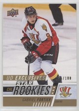 2017-18 Upper Deck CHL Star Rookies Exclusives 55/100 Gabriel Fortier #374 8eo