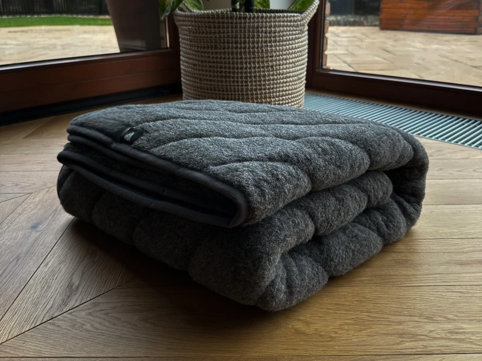 Luxus Wolldecke Alpakawolle Naturhaardecke Wohndecke Kuscheldecke Naturprodukt  - Bild 3 von 4