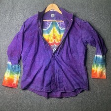 Vintage After Six Shirt Mens 18 32/33 Tie Die Tuxedo Party