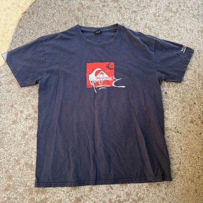 Vintage Quicksilver Shirt Surf Skate Stussy Hurley  Made In Mexico Y2K Size Lg.