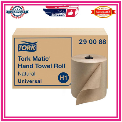 Tork 290088 Matic H1 Universal Hand Towel Rolls Natural 700 ft 6-Roll Case