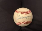 JOE DIMAGGIO Signed MLB Baseball New York Yankees JSA COA HOF LOA