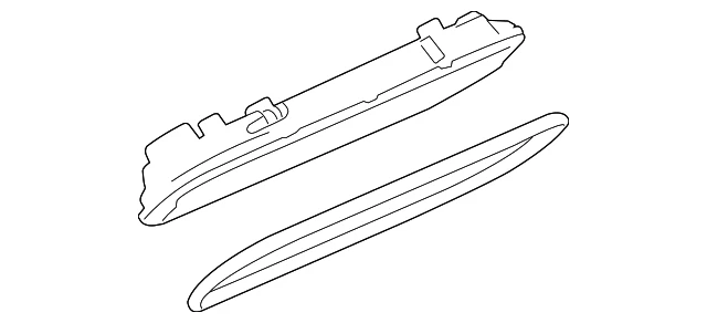 Cubierta de brazo basculante del lado del conductor GM 12570427 genuina Foto 2 de 3