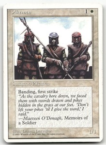Pikemen - Fourth Edition #42 Common MTG