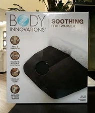 Body Innovations Soothing Foot Warmer, Black - One Size Fits Most - NEW