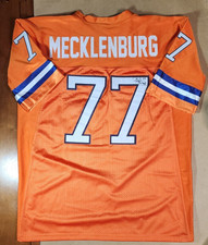 KARL MECKLENBURG Autographed SIGNED Denver Broncos #77 Football Jersey Adult Lrg