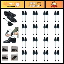 16 Pairs Plastic Shoe Trees for Men  Women - Adjustable, Durable, Black