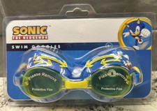 NEW Sonic The Hedgehog Swim Goggles Kids 3 Anti-Fog Adjustable Strap SEGA