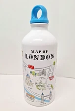 Alice Tait London Map Aluminum Bottle 16 Oz/ 500ml Collection 2008