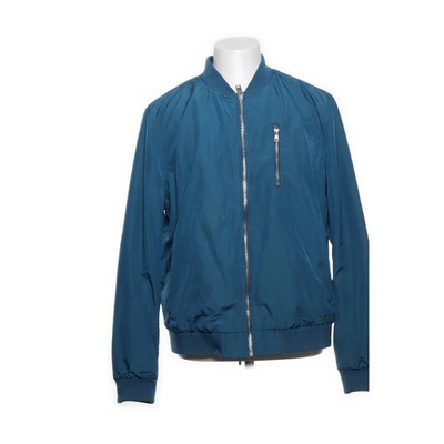 H&M, Bomberjacke, Herren, Größe: L, Blau, Polyamid/Polyester, Einfarbig #KWH