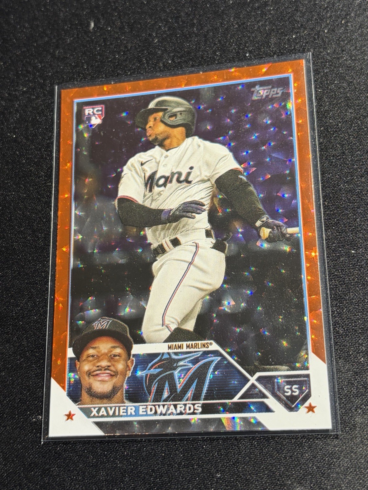 2023 Topps Update Series - Xavier Edwards #US296 Orange Foil /299 (RC)