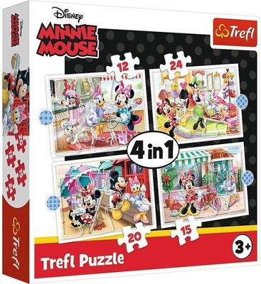 NEW Trefl Jigsaw Puzzle 4 in 1 Pieces 3+ Ages Disney Minnie and Friends