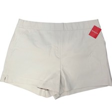 SPANX Classic White 4 Inch Inseam Tailored Shorts Women's XL Stretch Minimalist