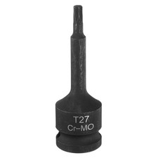 T27 Torx Bit Socket 1/2" Drive 6 Point Torx Star Screwdriver Socket Adapter