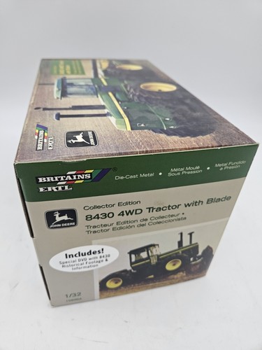 1/32 Ertl Britains John Deere 8430 4WD Tractor With Blade DieCast - Picture 3 of 5