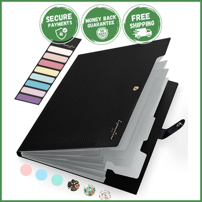 ACCORDION EXPANDING FILE ORGANIZER Office Portable Folder Document Storage