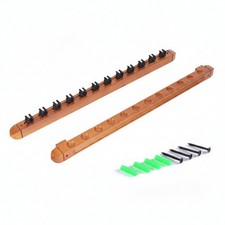 Wandmontiertes Queue-Rack abgerundete Enden Billard-Queue-Wandhalter rechteckig