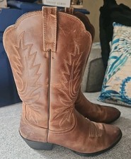 Ariat Heritage 15725 Brown Leather Western Cowgirl Boots Womens Size 9C Rodeo