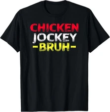 Funny Chicken Jockey - BRUH! Meme Design Funny Meme Unisex T-Shirt