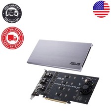 Asus Hyper M.2 X16 Card V2 with Integrated Fan - Up to 128Gbps Data Transfer