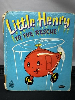 Vtg LITTLE HENRY TO THE RESCUE 2615 ~ Eleanor Graham ~ 1945 Whitman Tell Tale HC
