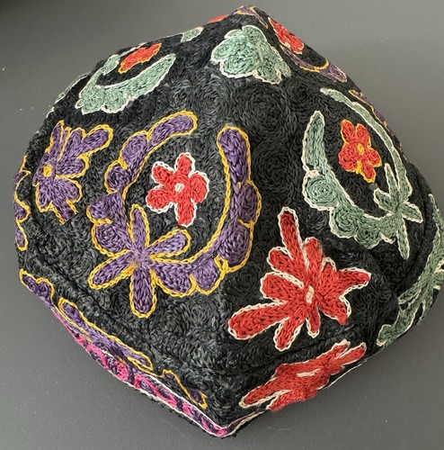 Vintage Small Muslim Islamic Hand Embroidered Mens' Skullcap