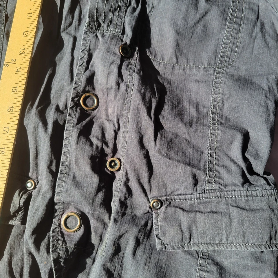 G-Star Raw Originals GS3301 Hooded Jacket Zip/Button UP Men's Size S Black - Image 3 of 4