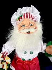 Annalee 15” Chef Santa w/ Popcorn 2011 Edition Style #401011 Christmas Mobilitee