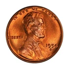 1954 S Lincoln Wheat Cent Choice BU 1c Brilliant Uncirculated OBW Superb Detail