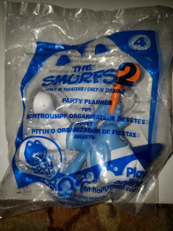 NEW McDonald's Happy Meal Toy Smurfs 2 "Party" (#4) 2013 