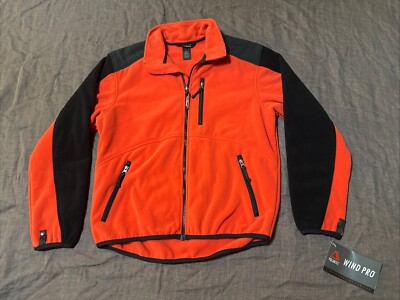 New Men s L.L Bean Polartec Wind Pro Fleece Zip Up Jacket Size M