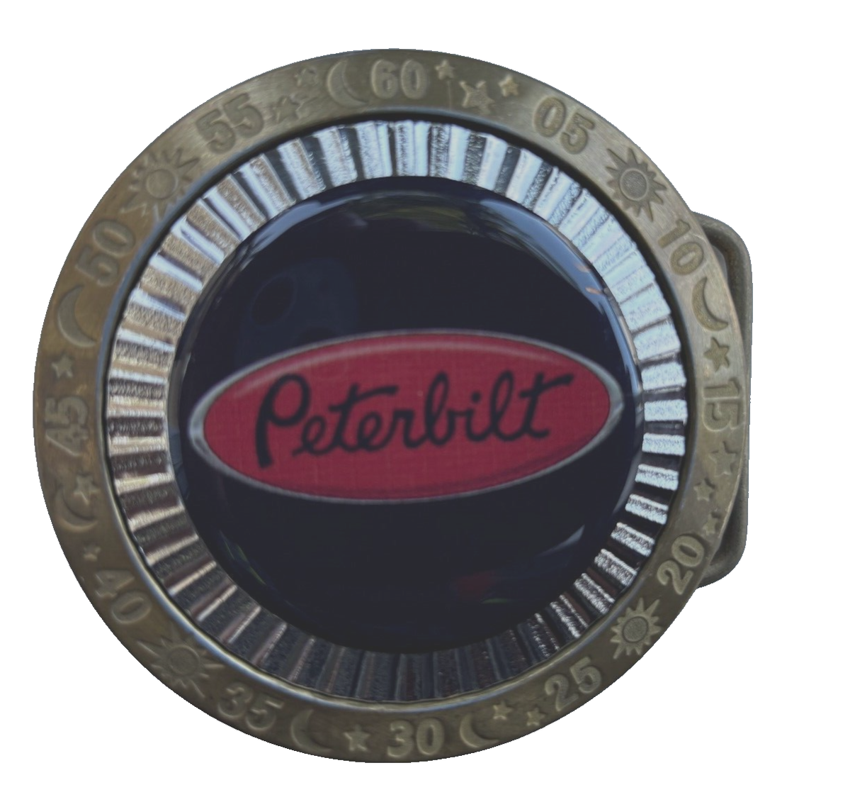 めぬ Peterbilt Truck Spinner Belt Buckle Men Women Rodeo Western