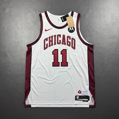 100% Authentic Demar DeRozan Nike Bulls City Edition Jersey Size 52 XL Motorola
