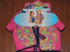 New - Swimschool Swim Vest Life Jacket - Level 2 - Toucan - PINK - UPF 50