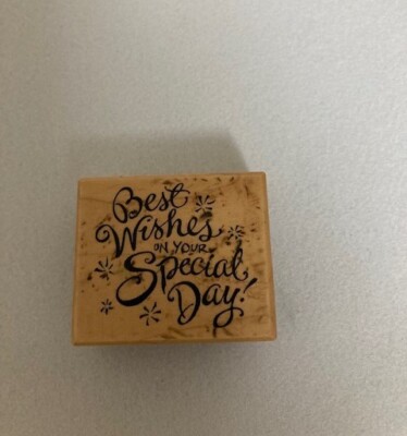 PSX - Rubber Stamp -Best Wishes on your Special Day - #E2591 - Dated 1999