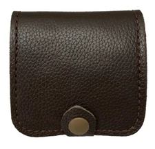 Genuine Leather CARTRIDGE / AMMO / SHELL CARRIER CASE POUCH 5 Holder - NEW Brown