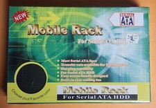 Mobile Rack for SATA HDD Dual Fan Key Lock - NEW/SEALED Vintage NOS