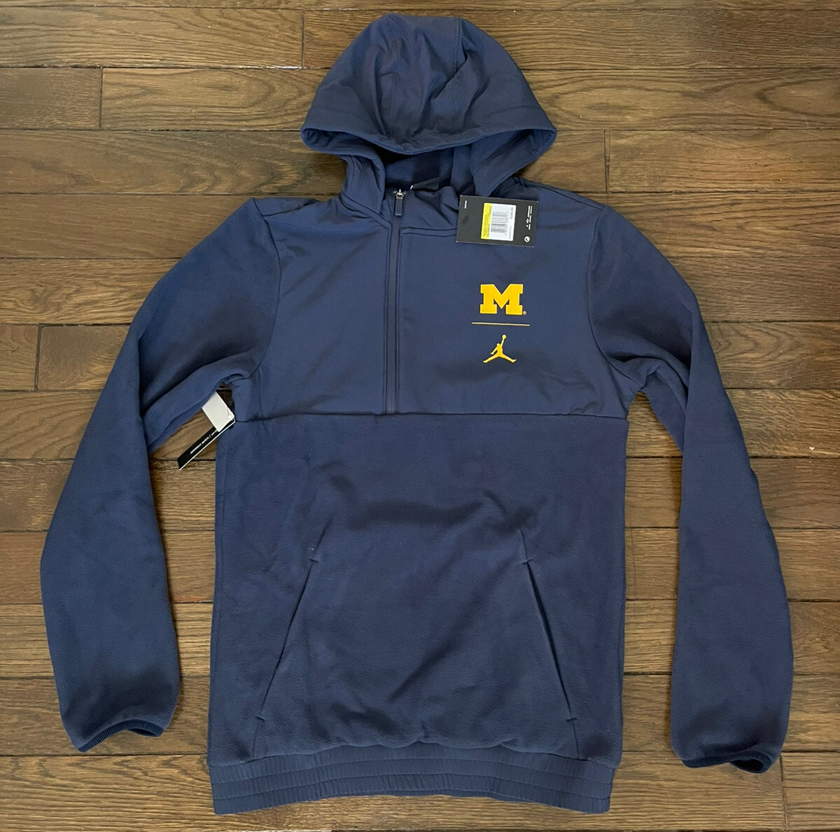 Michigan Wolverines Air Jordan Sphere 1/4 Zip Pullover Jacket Men's Small  $190 | eBay