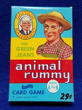 Captain Kangaroo Mr Green Jeans "Animal Rummy Card Game"
