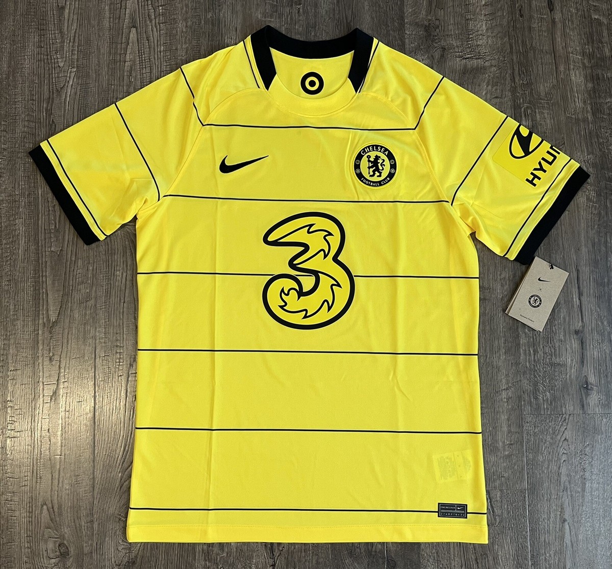 Nike Chelsea FC 2021/22 Stadium Away Men's Medium M Opti Yellow