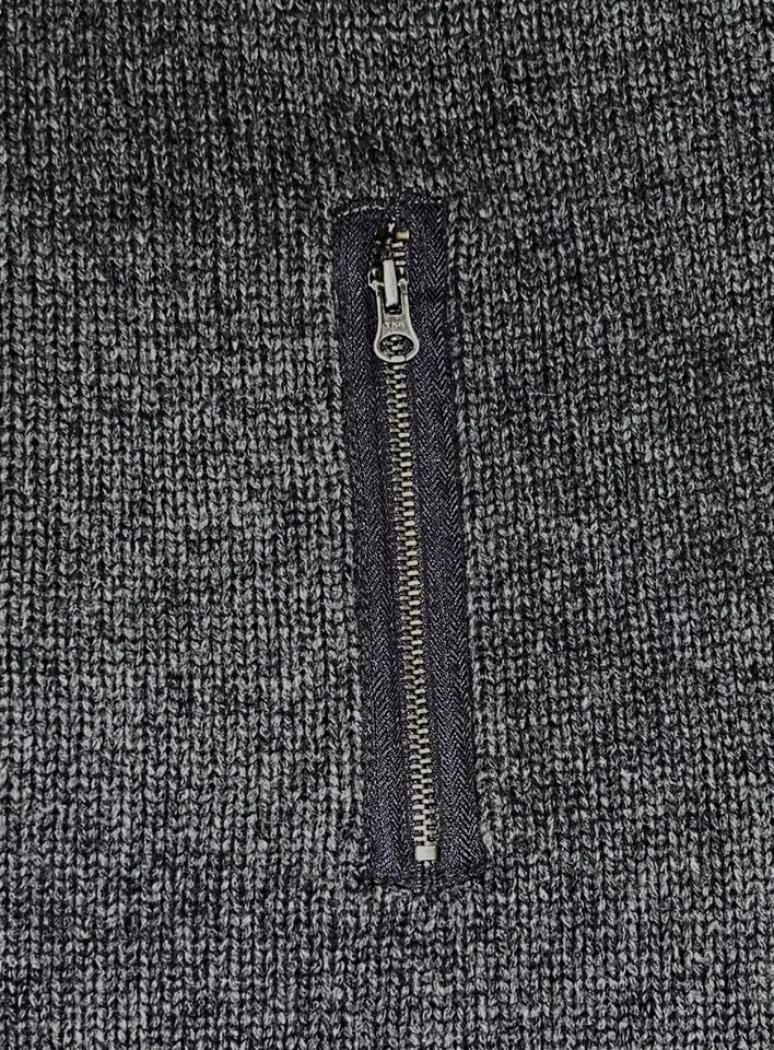 NWT Vintage 2000s Structure for Sears Y2K Gray Zipfront Cardigan Sweater Mens XL - Image 4 of 4