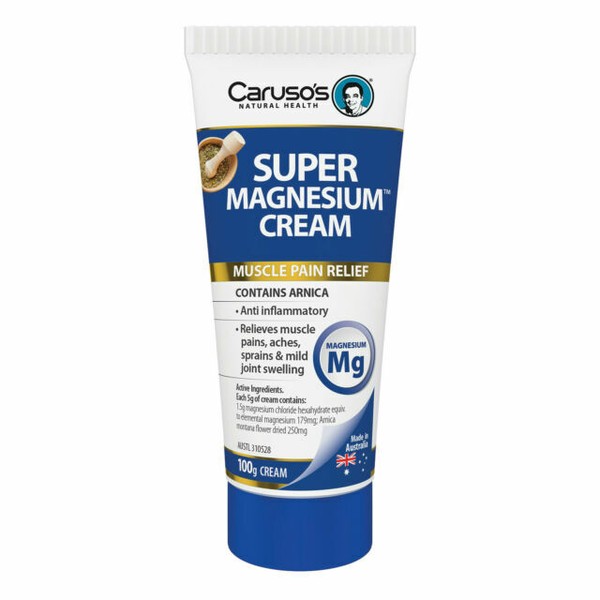 Caruso's Super Magnesium Muscle Pain Relief Cream 100g for sale online
