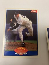 1989 Score Al Leiter New York Yankees 