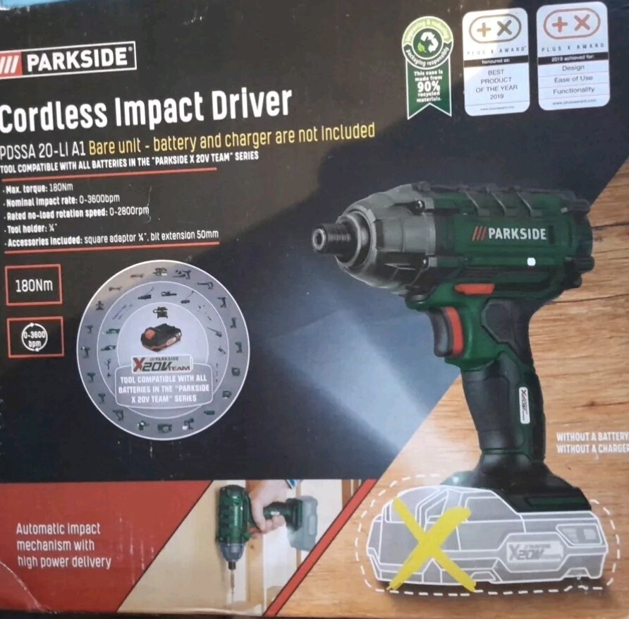 Parkside 20V Cordless Impact Driver eBay