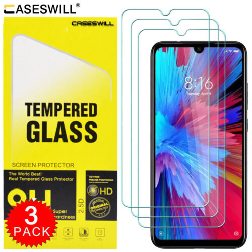 For Xiaomi Redmi 9 Prime Caseswill HD-Clear Tempered Glass Film Screen Protector - Afbeelding 1 van 9