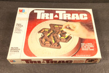 VINTAGE 1980 TRI TRAC BOARD GAME BY MILTON BRADLEY COMPLETE